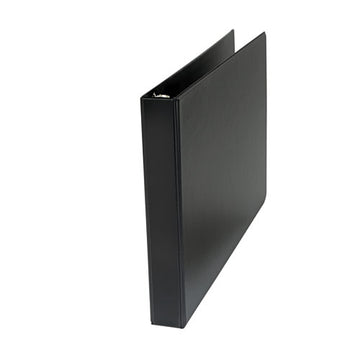 Universal® Ledger-size Round Ring Binder With Label Holder, 3 Rings, 1" Capacity, 11 X 17, Black freeshipping - TVN Wholesale